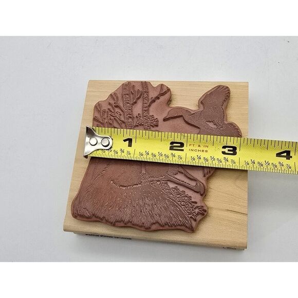 STAMPA ROSA RUBBER STAMP Ducks 300-41 Wood Duck New Michaelsen 1999 - Picture 8 of 11